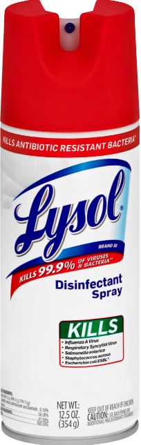 LYSOL Disinfectant Spray Discontinued June 5 2018